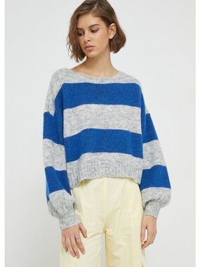 Supersoft Rugby Striped Women's Scoop-Neck Sweater